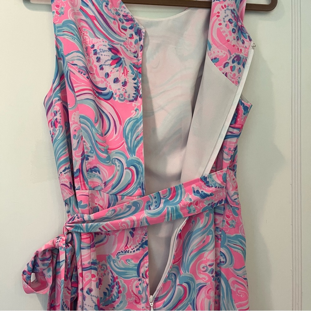 Lilly Pulitzer Pink and Blue Paisley Mini Dress - Picture 6 of 11